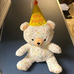 Hallmark Birthday Bear with Yellow Party Hat